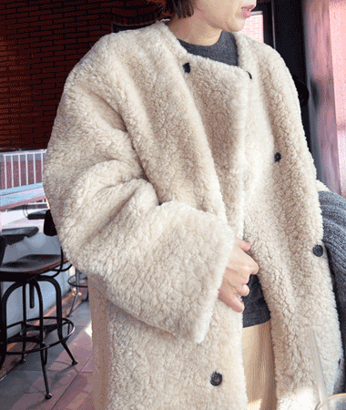  acne sheep fur �Ȱ� mustang coat (��������Ƽ/wool 70%) ����