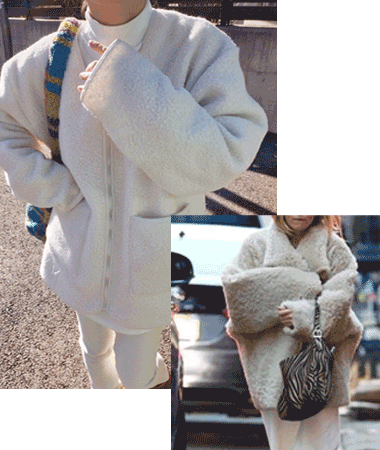 acne dumble terry fur coat ()